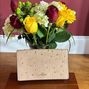 Coach dusty rose Crossbody Bag with Star and Moon Accents